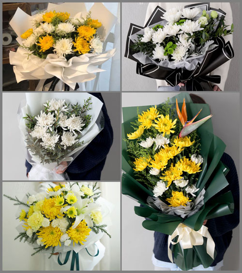 贵州毕节市纳雍县玉龙坝镇仓边村白事花束代送